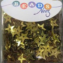 Beads Neez Miniature Stars 5mm Gold
