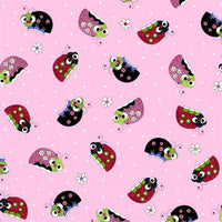 Ladybugs on Pink 24388-P