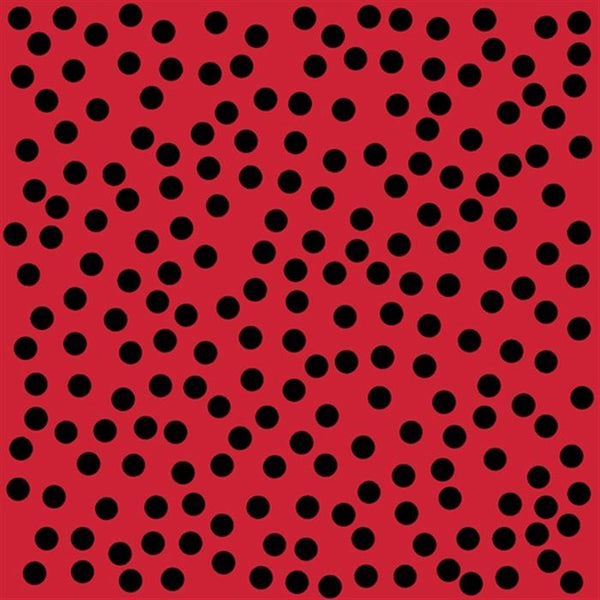 Black Dots on Red 24390-R