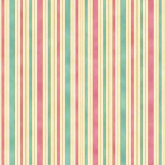 UTAS Hampton Stripe Pink/Teal/Ivory 0011 6