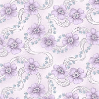 Primroses Ribbons Mauve 8878-5