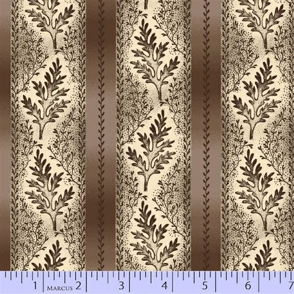 Brown Narrow Border Stripe 8154-0197