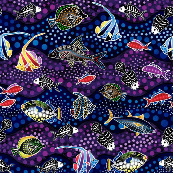 Fish Purple/Blue 22801