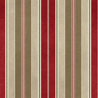 Red and Taupe Stripe Green 9420-RT
